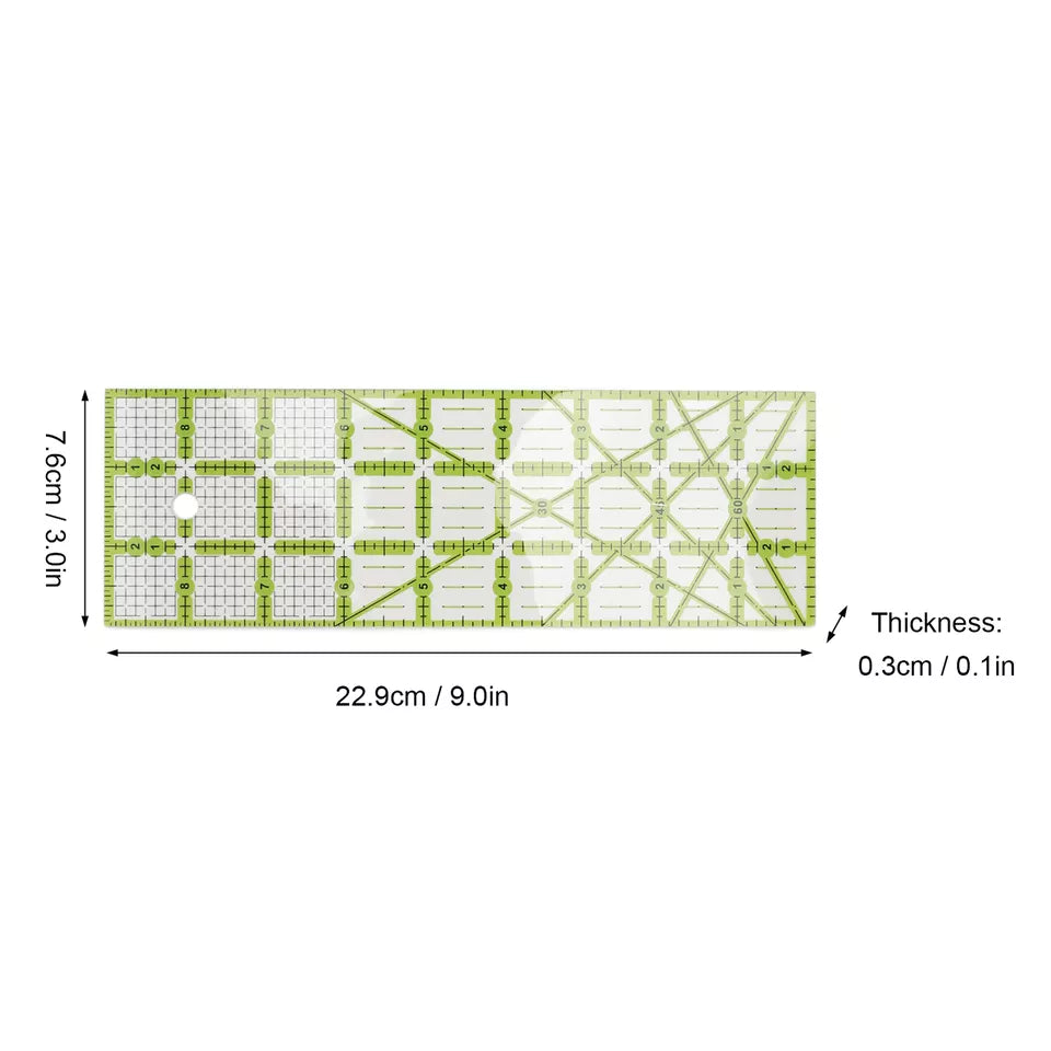 Rectangle Quilting Template Patchwork Sewing Cutting Ruler Tailor DIY - Jason Shop Fittings