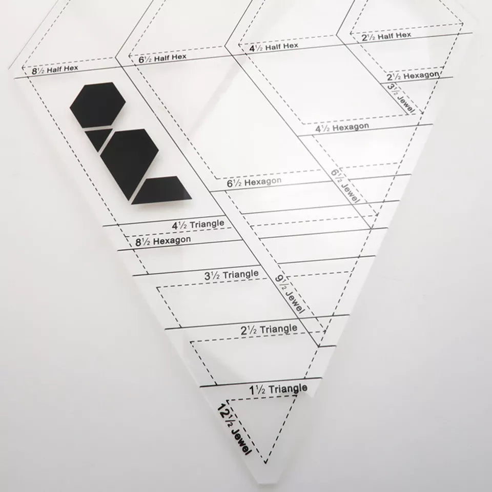 Diamond Quilters Ruler Transparent DIY Tailor Home Tool - Jason Shop Fittings