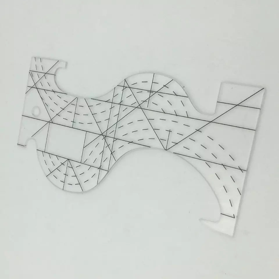 Quilting Template Free Motion Patchwork Quilt Ruler Dressmaking DIY 8x4.2'' - Jason Shop Fittings