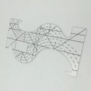 Quilting Template Free Motion Patchwork Quilt Ruler Dressmaking DIY 8x4.2'' - Jason Shop Fittings