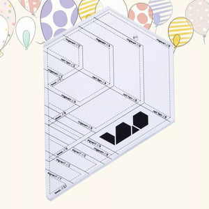 Diamond Quilters Ruler Transparent DIY Tailor Home Tool - Jason Shop Fittings