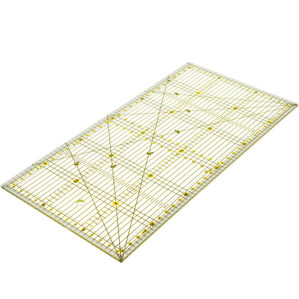 Acrylic Quilters Ruler for Precision Cutting (15 x 30cm) - Jason Shop Fittings