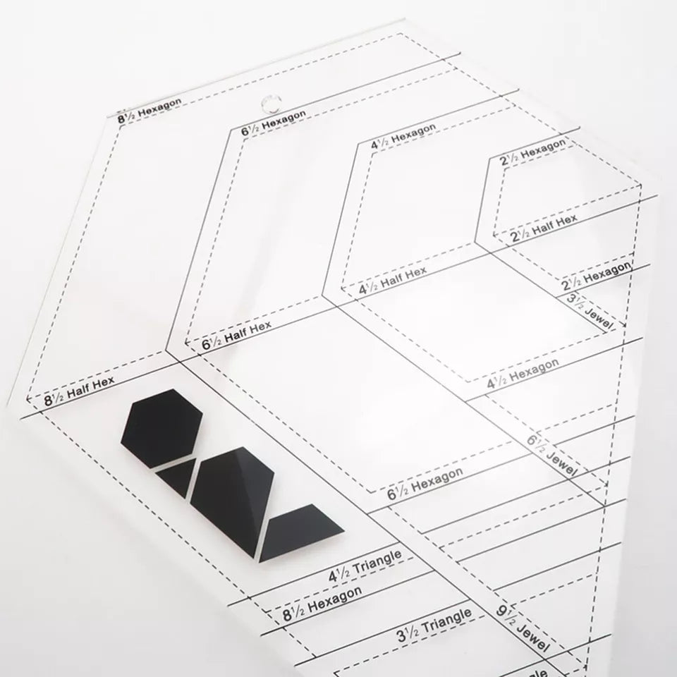 Diamond Quilters Ruler Transparent DIY Tailor Home Tool - Jason Shop Fittings
