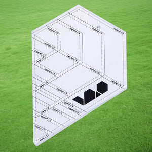 Diamond Quilters Ruler Transparent DIY Tailor Home Tool - Jason Shop Fittings